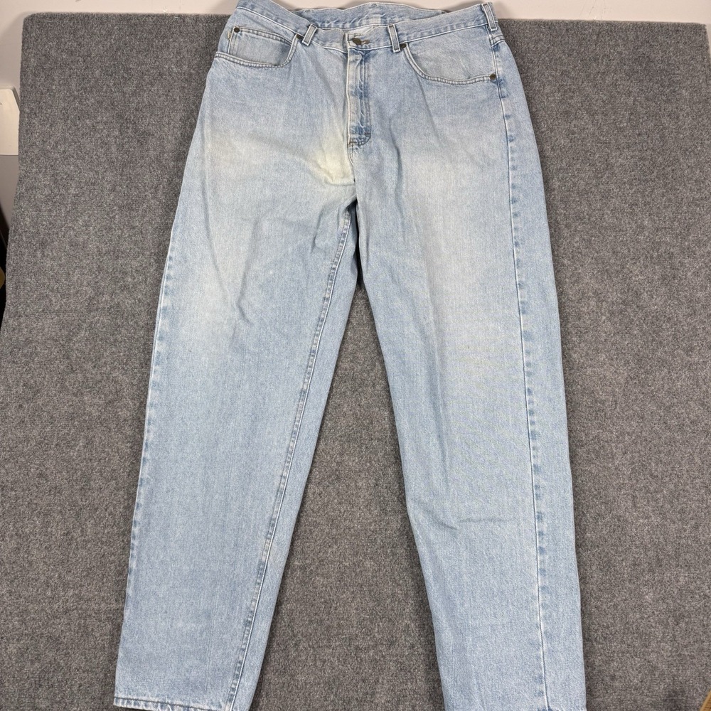 Vintage LL Bean Double L Relaxed Fit Jeans Mens 36x34 Light Wash Denim 90s Y2K